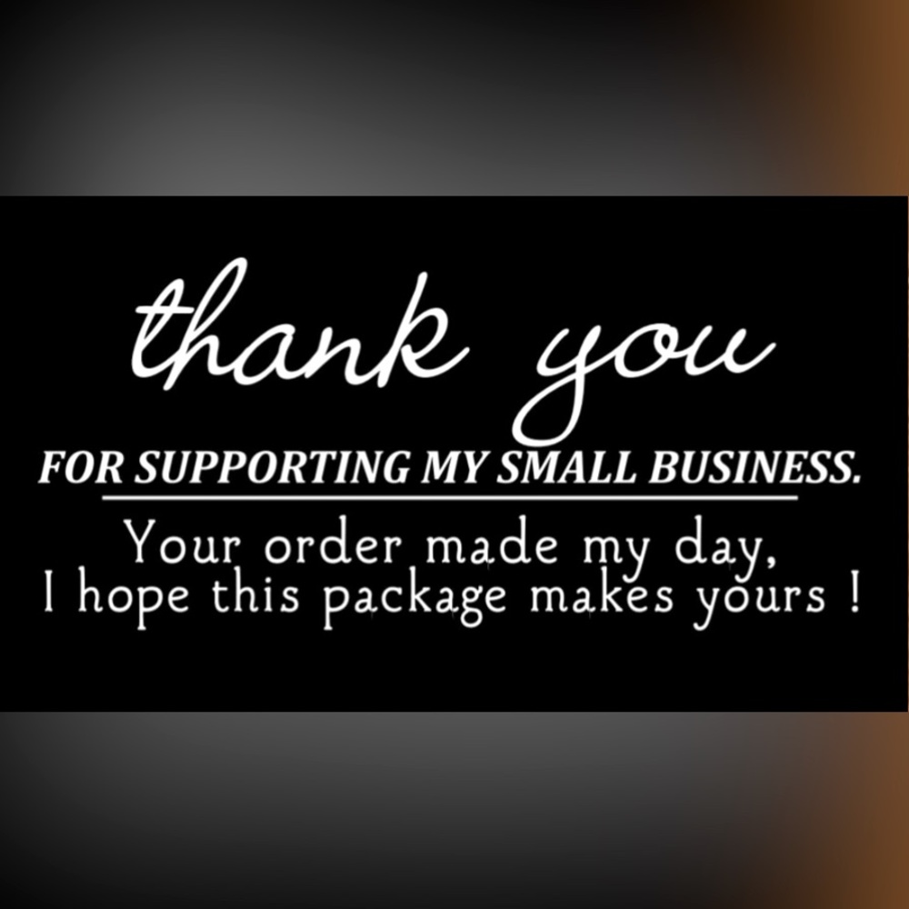 Thank you cards for small business - black n' white Premium Quality, Thick Cards